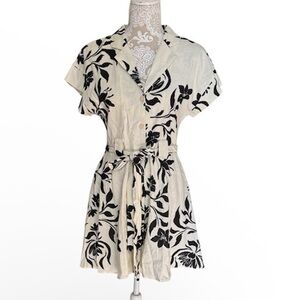 Miou Muse linen floral dress